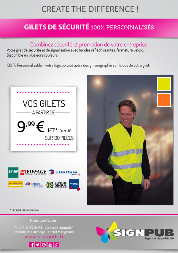 Gilet de sécurité avec logo personnalisé