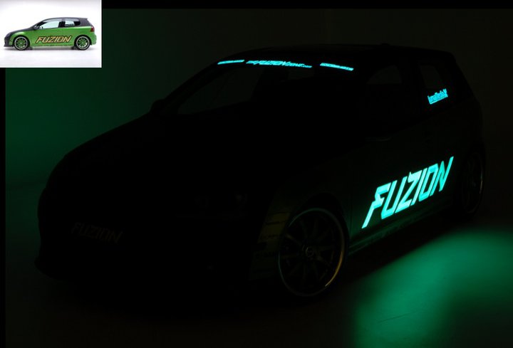 flocage pub auto lumineux